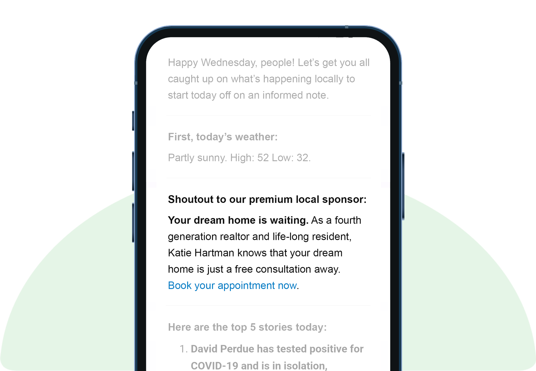 Daily-Premium-Sponsorship-Sample-on-phone-Realtor